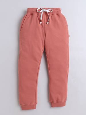 Black and peach knitted half sleeves and full lenght t shirt and jogger for girls and boys 2