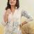 White printed cotton raya angel co ord sets