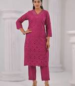 Pink cotton raya angel co ord sets