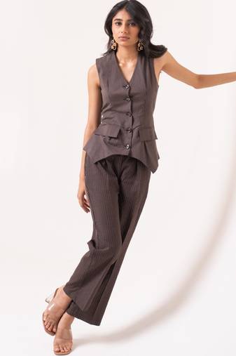 Grey plain cotton raya angel co ord sets