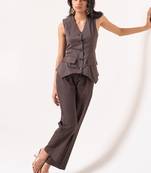 Grey plain cotton raya angel co ord sets