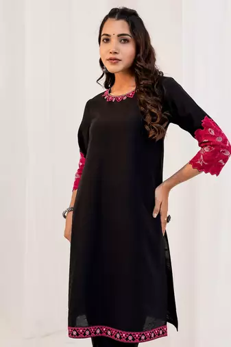 Black plain cotton raya angel co ord sets