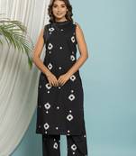 Black plain cotton raya angel co ord sets