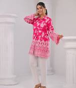 Pink plain cotton raya angel co ord sets
