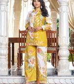 Multicolor printed cotton raya angel co ord sets
