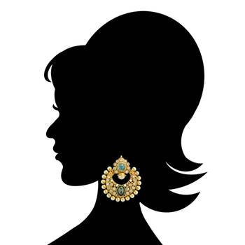 Ethnic Indian Bollywood Fashion Jewelry Set Dangler Earrings 1