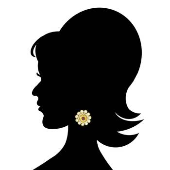 Ethnic Indian Bollywood Fashion Jewelry Set Stud Earrings 2