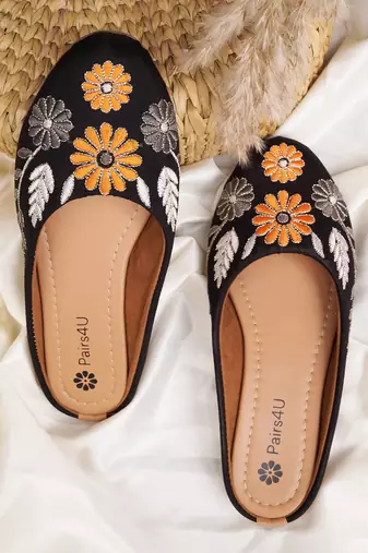 Pairs4u women's mojari ethnic punjabi juttis fancy bellies comfortable sole for womens & girls