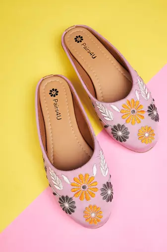 Pairs4u women's mojari ethnic punjabi juttis fancy bellies comfortable sole for womens & girls