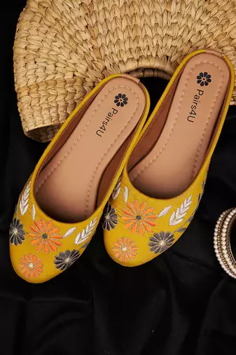 Pairs4u women's mojari ethnic punjabi juttis fancy bellies comfortable sole for womens & girls