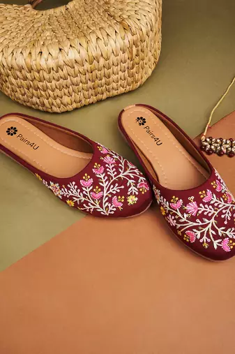 Pairs4u women's mojari ethnic punjabi juttis fancy bellies comfortable sole for womens & girls