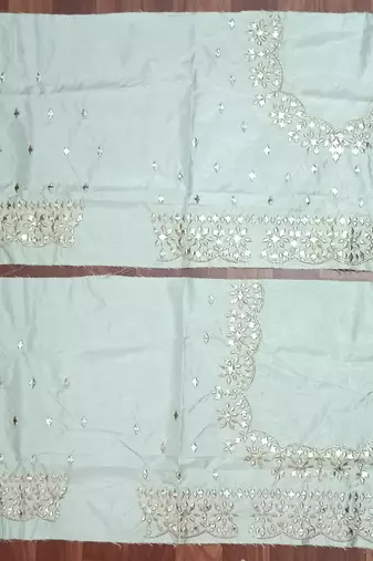 SKY GREEN SILK PARTY WEAR LEHENGA CHOLI