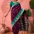 wine Poly Cotton Jacquard Saree