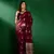 maroon Dola Jacquard Cotton saree with Woven Design