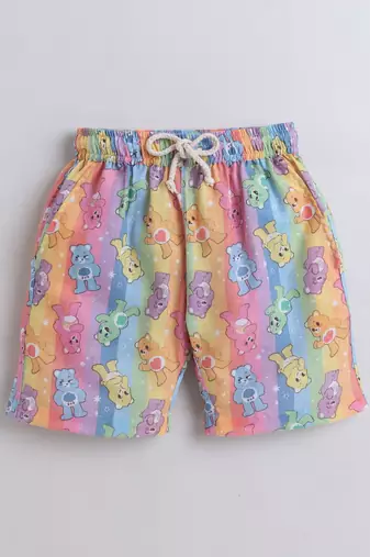Multicolor cotton rainbow theme printed co-ord set for boys and girls