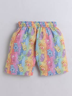 Multicolor cotton rainbow theme printed co-ord set for boys and girls 4