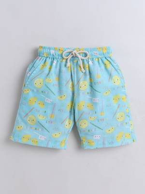 Blue cotton cute lemon printed co-ord set for boys and girls 3