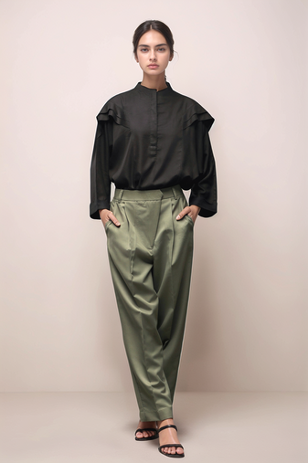 Black batwing  women shirt