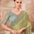 Chiffon silk embroidered contemporary saree in olive