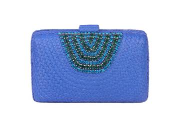 Blue bloom clutch 1