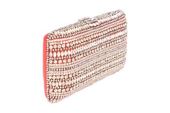 Red embroidery clutch 1