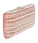 Red embroidery clutch