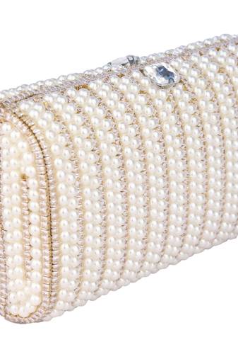 White ivory pearl radiance clutch