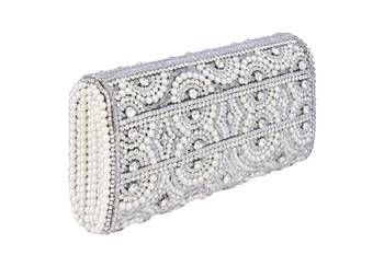 Silver royal pearl clutch 1
