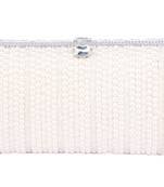 White elegance pearl clutch
