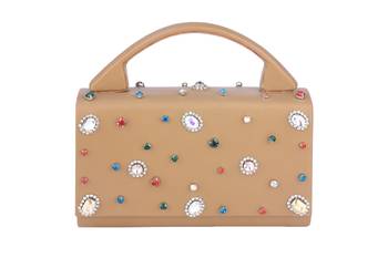 Nude shine  mini handbag 1
