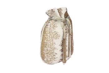 Golden mirage hand-beaded potli 1