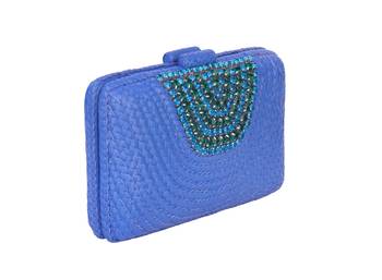 Blue bloom clutch 2