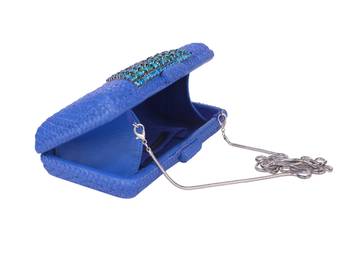 Blue bloom clutch 3