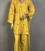 Lemon grass embroidered kurta set