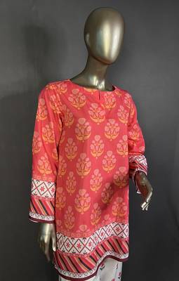 pink printed kurta set 2