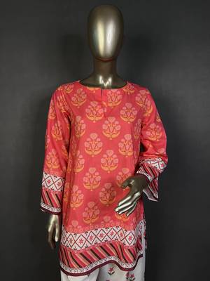 pink printed kurta set 4