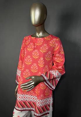 pink printed kurta set 5