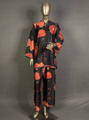 black printed kurta set 1