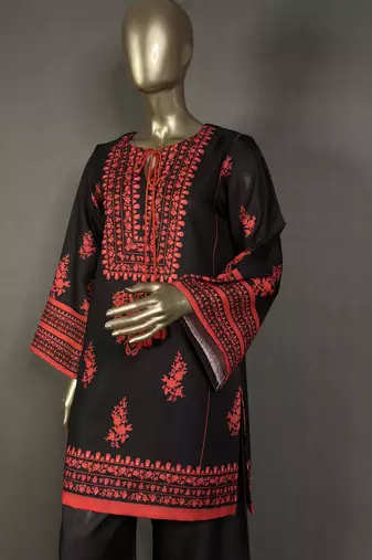 Black mumtaz oversized printed kurta set