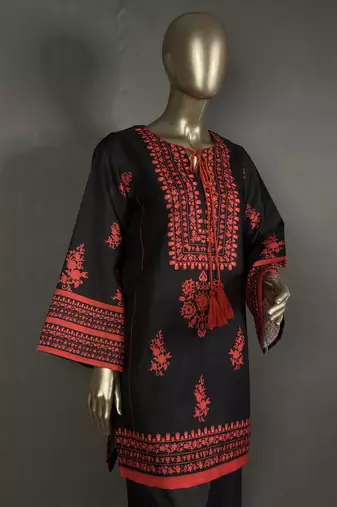 Black mumtaz oversized printed kurta set