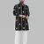 Black embroidery silk kurta for men