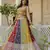 Multicolored Sequins and thread Embroidered Georgette lehenga choli