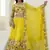 Yellow Thread And Sequins Embroidered Organza lehenga dress