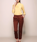 Beige mandarin shirt