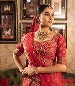 Rani bridal lehenga choli