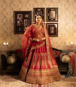 Red bridal lehenga choli