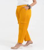 Chrome cotton  solid cargo pant