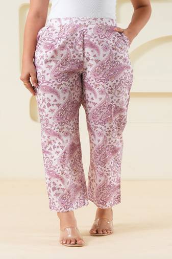 Paisley printed cotton  pant