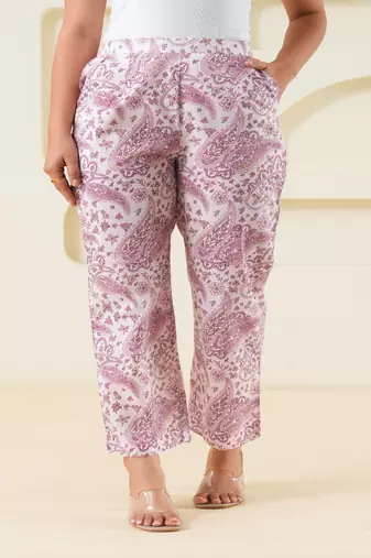 Paisley printed cotton  pant