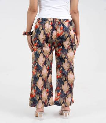 Abstract printed broad fit cotton  pant 3